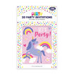 Picture of PARTY INVITATIONS UNICORN 20 PACK INCLUDING ENVELOPES